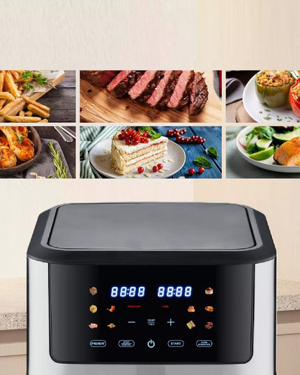 VOKSAR K11 AirFryer XXL 8L 12w1 1800W karšto oro gruzdintuvė + receptai