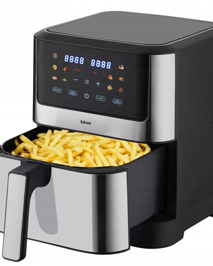 VOKSAR K11 AirFryer XXL 8L 12w1 1800W karšto oro gruzdintuvė + receptai