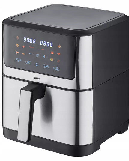 VOKSAR K11 AirFryer XXL 8L 12w1 1800W karšto oro gruzdintuvė + receptai