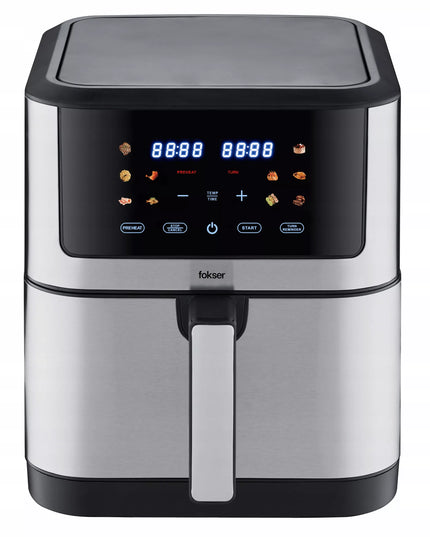VOKSAR K11 AirFryer XXL 8L 12w1 1800W karšto oro gruzdintuvė + receptai