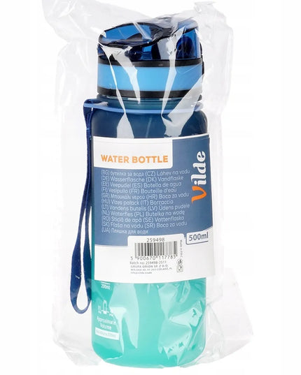Vilde sportinė gertuvė 500 ml su matavimo žymomis ir sandariu dangteliu