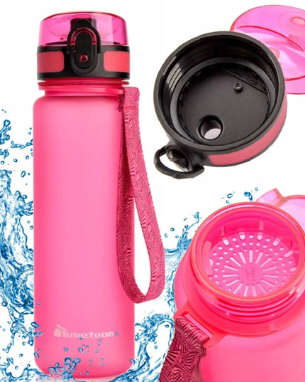 Meteor 500 ml vandens gertuvė su snapeliu ir filtru, rožinė, modelis 74573
