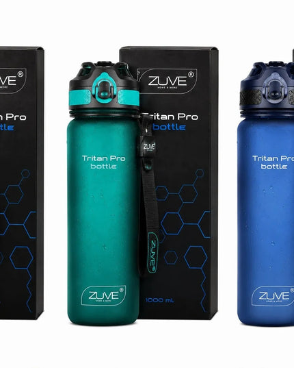 ZUVE Tritan ProBottle sportinė gertuvė vandeniui, 1 l, iš Tritan, be BPA