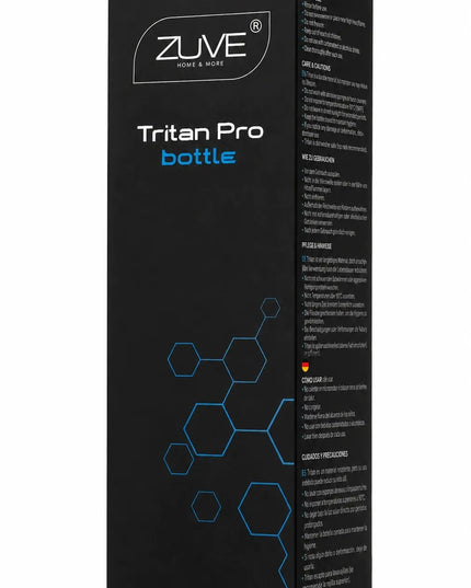 ZUVE Tritan ProBottle sportinė gertuvė vandeniui, 1 l, iš Tritan, be BPA