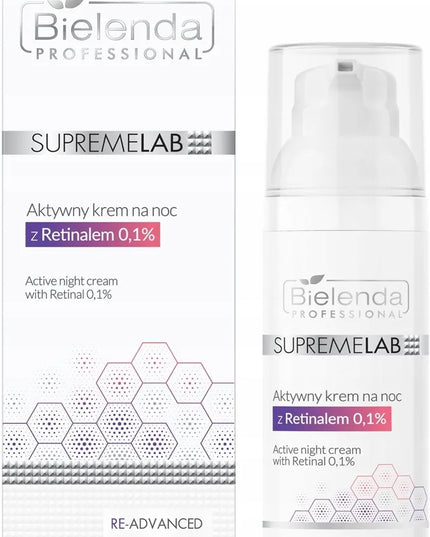 Bielenda Professional SupremeLab aktyvus naktinis kremas su retinaliu 0,1% 50 ml