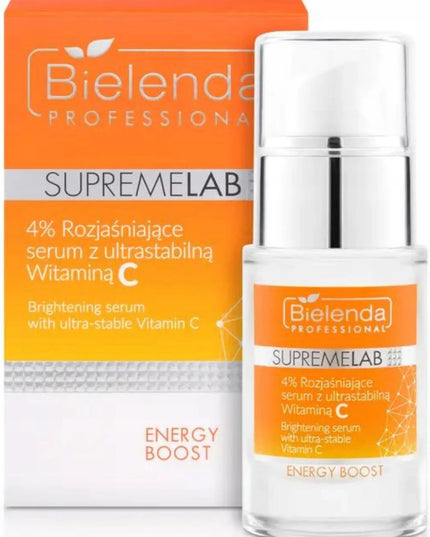 Bielenda Professional SupremeLab šviesinantis serumas su 4% itin stabilu vitamino C