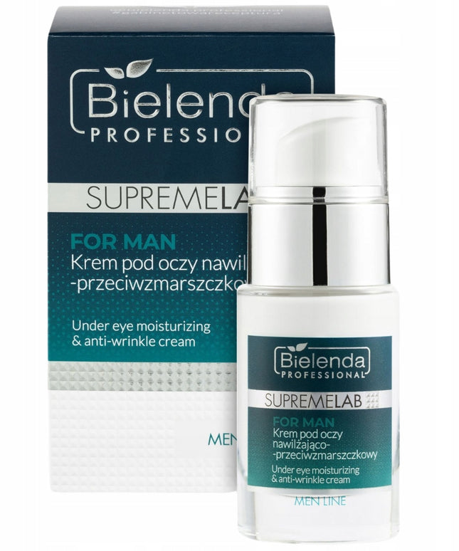 Bielenda Supremelab Dovanų rinkinys vyriškos kosmetikos: Kremas + Paakių kremas