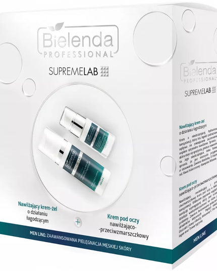 Bielenda Supremelab dovanų rinkinys vyrams: veido kremas + paakių kremas