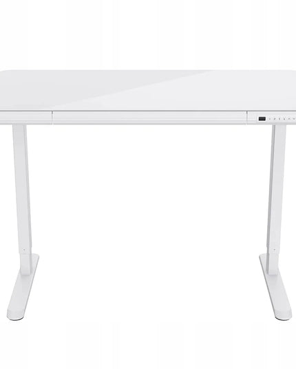 Reguliuojamo aukščio elektrinis stalas Spacetronik su grūdinto stiklo stalviršiu 120x60 cm
