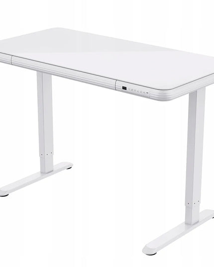 Reguliuojamo aukščio elektrinis stalas Spacetronik su grūdinto stiklo stalviršiu 120x60 cm