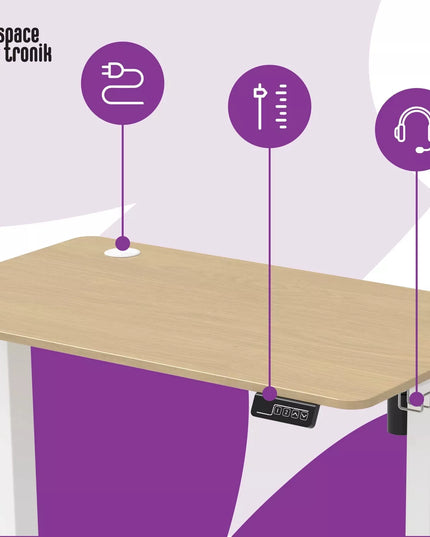Reguliuojamo aukščio elektrinis stalas Spacetronik 100x60, 72-118 cm