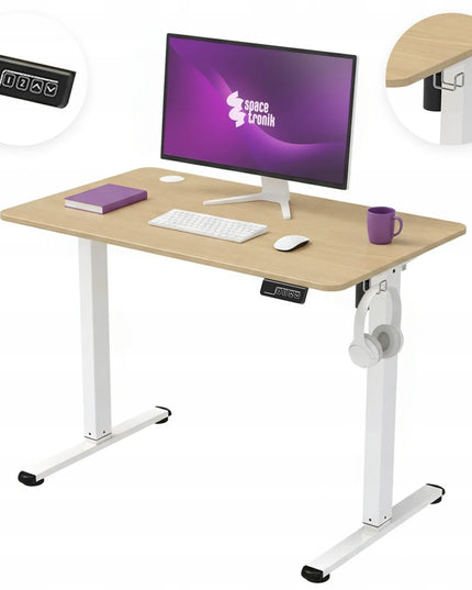 Reguliuojamo aukščio elektrinis stalas Spacetronik 100x60, 72-118 cm
