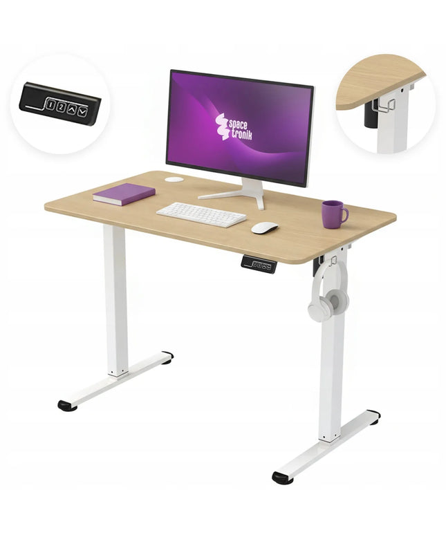 Reguliuojamo aukščio elektrinis stalas Spacetronik 100x60, 72-118 cm