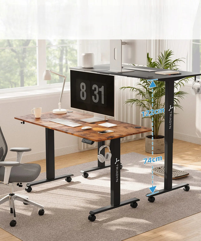 Elektrinis stalas Triadyn WorkBase 1407, reguliuojamas aukštis, 140x70 cm