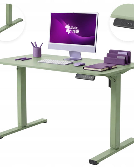 Elektrinis reguliuojamas stalas 100x60 su LCD skydeliu Spacetronik, aukštis 75-110 cm