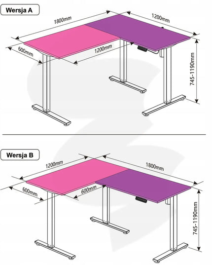 Kampinis žaidimų stalas Spacetronik loft juodas 180x120 cm