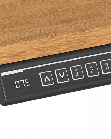 Reguliuojamo aukščio stalas LVN SYSTEM Control Lite 140 LV1715, juodas/ąžuolo spalvos