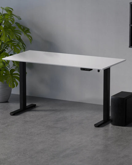Reguliuojamo aukščio stalas LVNSystem Control Flex+ 138/67, juodas-baltas