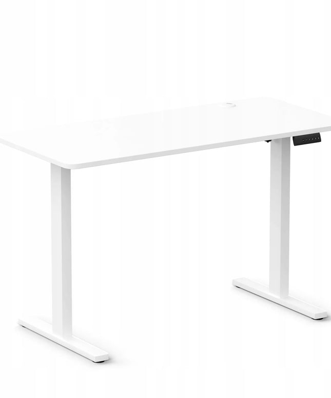 Reguliuojamo aukščio elektrinis stalas LVNSystem Control+ 120/60, baltas, 73-122 cm