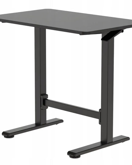 Reguliuojamo aukščio pneumatinis stalas Spacetronik SPEO101, 80x50cm, juodas