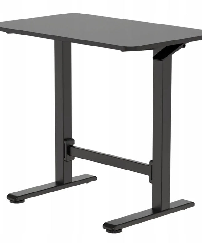 Reguliuojamo aukščio pneumatinis stalas Spacetronik SPEO101, 80x50cm, juodas