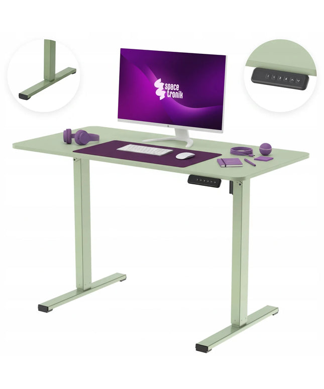 Spacetronik reguluojamo aukščio stalas 120x60cm, 50 kg, žalias