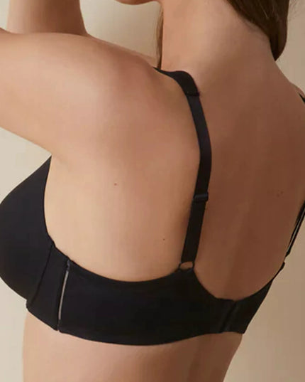 Minkšta liemenėlė didelių dydžių kasdienė su patogiomis petnešėlėmis, juoda 85D, prekės ženklas Selene