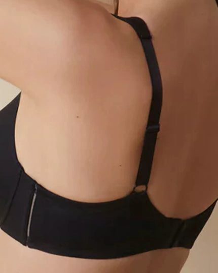 Minkšta liemenėlė didelių dydžių kasdienė su patogiomis petnešėlėmis, juoda 85D, prekės ženklas Selene