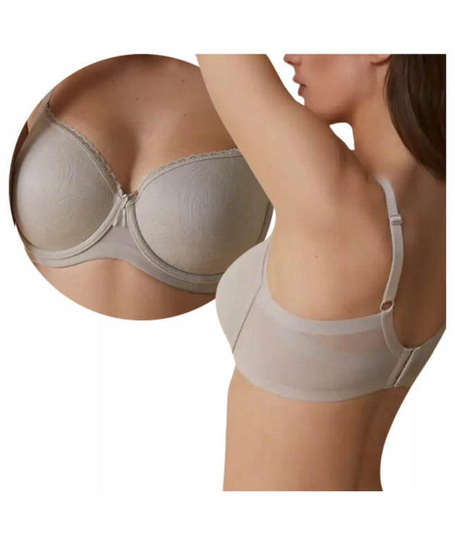Standartas Violetta pusiau kietintas liemenėlė lygus modeliuojantis beige 90C