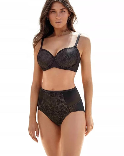 Selene Violeta 85D juoda standi liemenėlė su uždarais kaušeliais