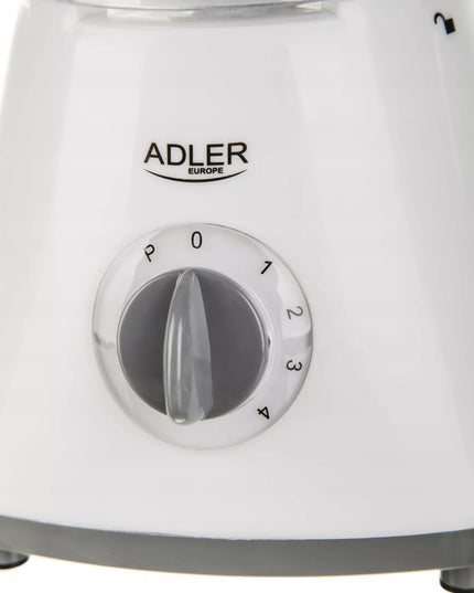 Adler AD 4057 1,5 l 450 W 4 greičio lygių lengvas baltas kokteilių plaktuvas su ąsočiu