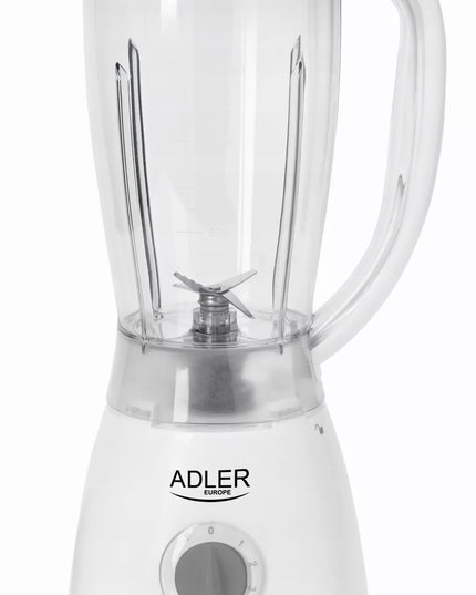 Adler AD 4057 1,5 l 450 W 4 greičio lygių lengvas baltas kokteilių plaktuvas su ąsočiu