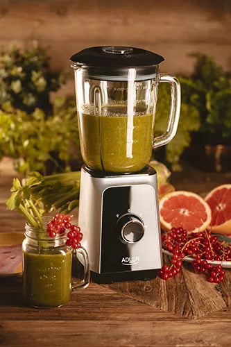Stiklinis blenderis su ąsočiu, 1,5 l, 1000 W, smulkina ledą