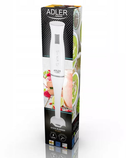 Rankinis blenderis 300W nerūdijantis plienas ergonomiška rankena Adler AD 4622 BALTAS