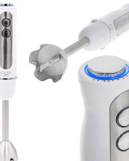 Galinga rankinė maišyklė GALINGA 1500W greičio reguliavimas Susuktas 180 cm laidas BALTA