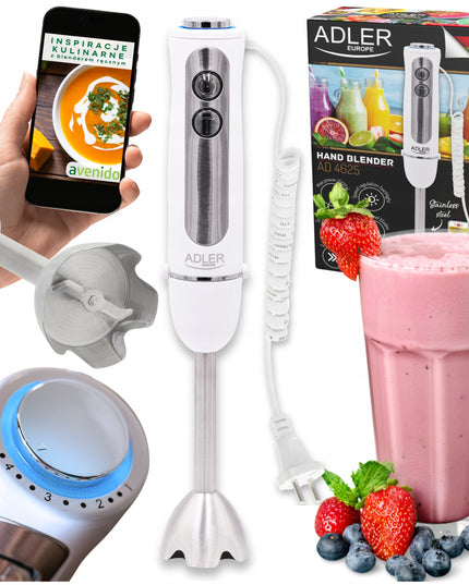 Galinga rankinė maišyklė GALINGA 1500W greičio reguliavimas Susuktas 180 cm laidas BALTA