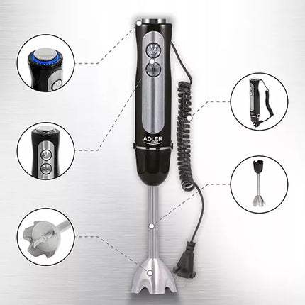 Rankinis trintuvas Galingas 1500W greičio reguliavimas Susukamas laidas 180cm Adler AD 4625b