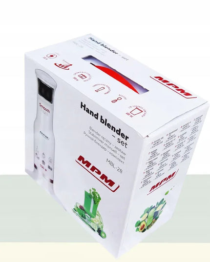 Rankinis trintuvas MPM MBL-28, baltas, 0,6 l, 500 W