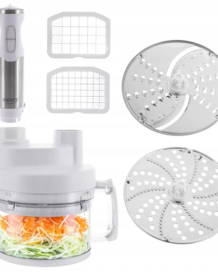 Daugiafunkcinis rankinis 1600W blenderis su 2L dubeniu, Turbo funkcija, tarka ir pjaustytuvu