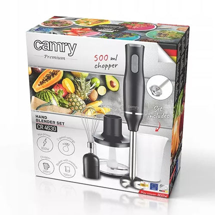 Rankinis smulkintuvas su plakimo šluotele ir 700 ml matavimo ąsočiu Camry CR 4630
