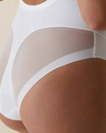 Liekninantis body su liemenėle Selene, stipriai formuojantis, patogus, lygus, baltas, 75B