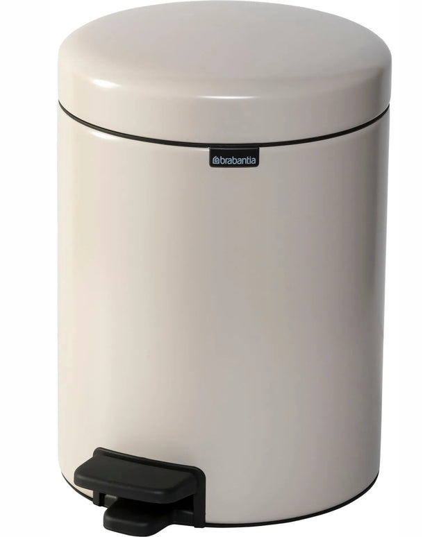 Brabantia NewIcon 5 l kojinė pedalinė šiukšliadėžė, Soft Beige