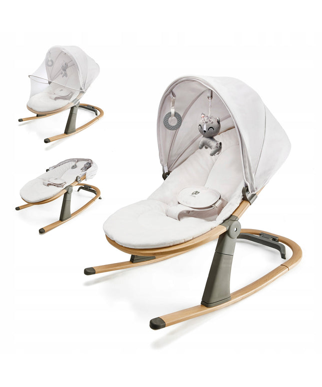 Supynėlė-gultukas 2in1, atlošo reguliavimas, lengvas, su žaisliukais ELSU Kinderkraft