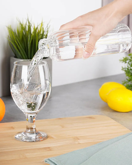 Vilde stiklinis butelis gėrimams, vandeniui, sultims, limonadui ir kokteiliams, 0,5 l