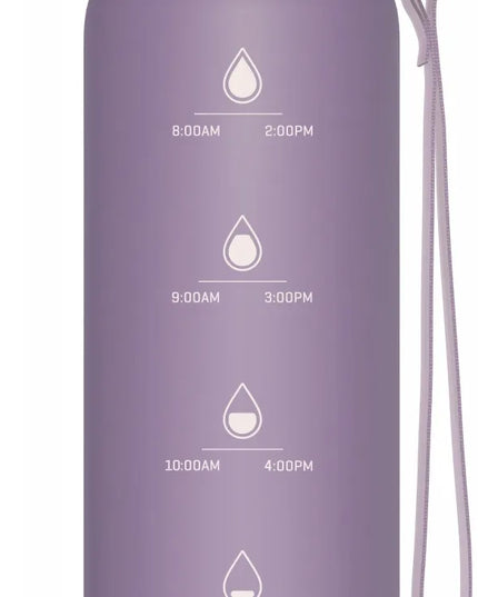 Wessper B4 TRITAN 1000 ml sportinis vandens butelis su gertuvės snapeliu, violetinis