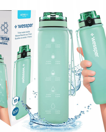 Wessper Activemax Triline sportinė gertuvė su matavimo skalėle, 500 ml