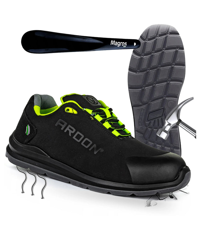 Vyriški apsauginiai darbo batai su pirštų apsauga BHP Softshell Ardon Softex S1P dydis 43