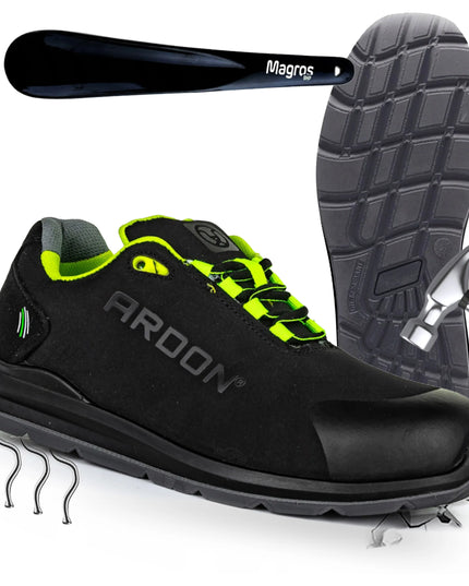 Vyriški apsauginiai darbo batai su pirštų apsauga BHP Softshell Ardon Softex S1P dydis 43