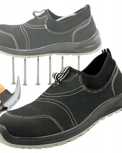 Specto unisex apsauginiai darbo pustbačiai S1P, užmaunami, su pirštų apsauga, 45 dydis