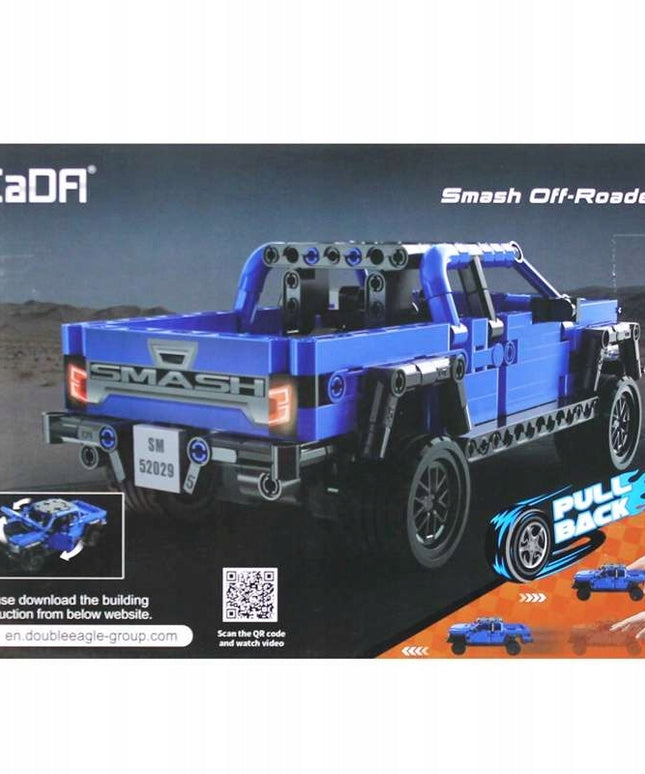 CADA STATYBINIAI BLOKELIAI VISUREIGIS AUTOMOBILIS OFF-ROADER SU ATGAL TRAUKIAMU VARIKLIU 390 EL.